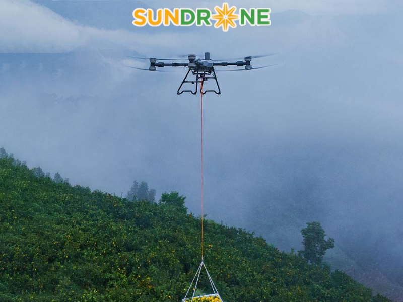 DJI Agras T100 có thể nâng vật nặng tối đa 100kg
