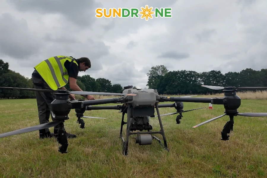 Cách pha thuốc phun máy bay nông nghiệp đúng cách