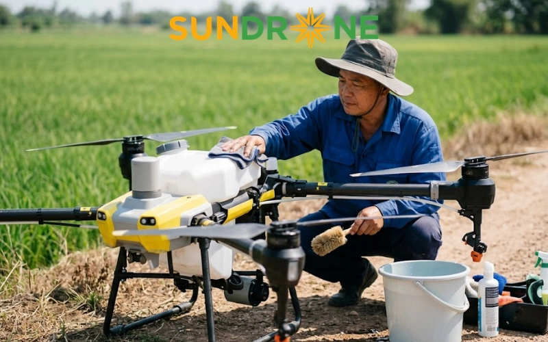 Vệ sinh và bảo dưỡng DJI T50: Hướng dẫn chuẩn kỹ thuật