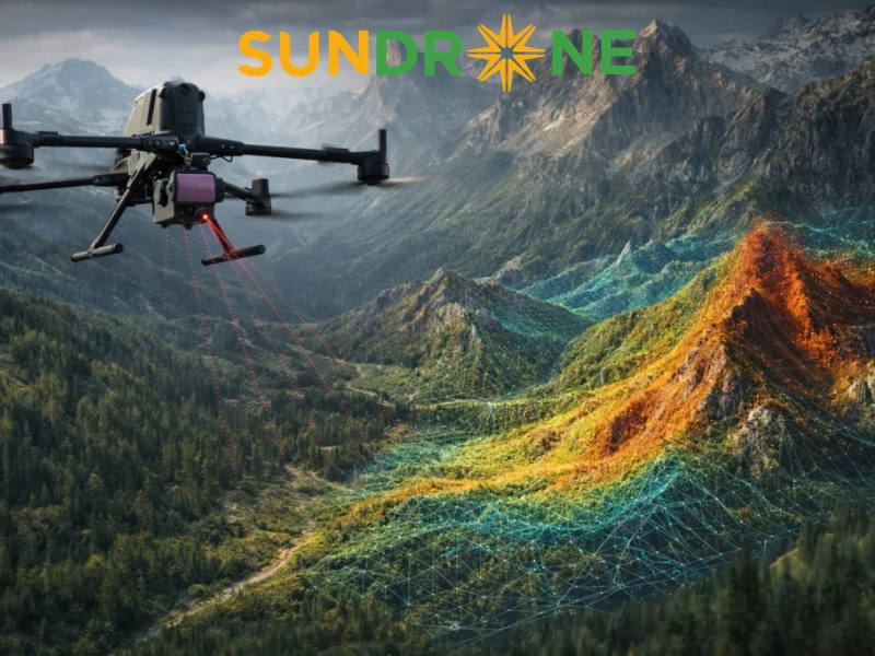 Cho Thuê Flycam LiDAR Đo Đạc Địa Hình Chính Xác Cao 