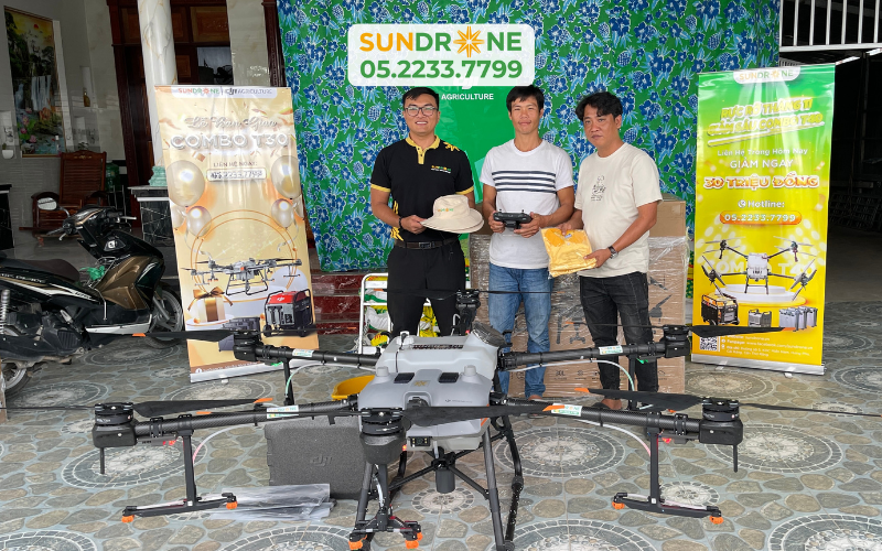 Bàn giao combo DJI AGRAS T30 về với An Giang | SunDrone Bàn Giao Máy Bay Nông Nghiệp