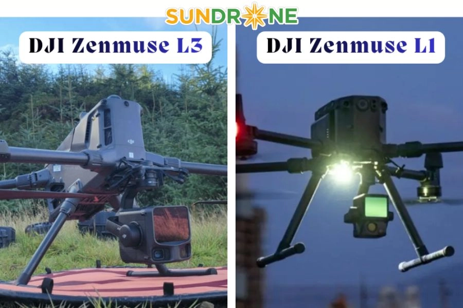 So sánh DJI Zenmuse L3 và L1 lựa chọn LiDAR tối ưu cho khảo sát